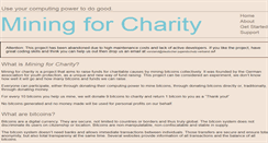 Desktop Screenshot of miningforcharity.org